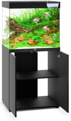 Juwel Lido 200 LED Aquarium And Cabinet Black -Hozelocks Aquas Store Lido 200 black open 22140.1572003950