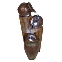 Aqua Creations Solar 3 Pots On Wood