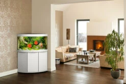 Juwel Trigon 190 LED Aquarium And Cabinet White -Hozelocks Aquas Store Trigon 190 white in situ 00555.1572099258