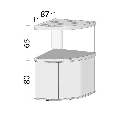Juwel Trigon 350 LED Aquarium And Cabinet White 6 Juwel Trigon 350 LED Aquarium And Cabinet White - Image 4