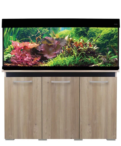 Aqua One AquaVogue 245 Litre Aquarium And Cabinet Nash Oak / Black 3 Aqua One AquaVogue 245 Litre Aquarium And Cabinet Nash Oak / Black