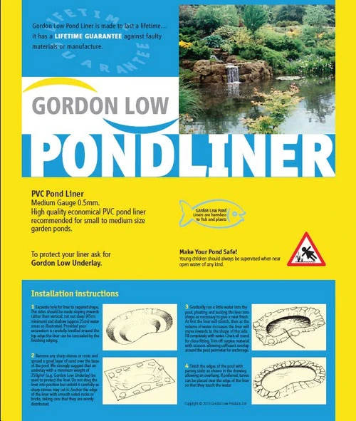 Gordon Low PVC Pond Liner 7 X 8m 5 Gordon Low PVC Pond Liner 7 X 8m - Image 3