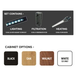 Fluval Roma 125 Oak Aquarium & Cabinet -Hozelocks Aquas Store fluval aquarium oak roma 125 07532.1695212087