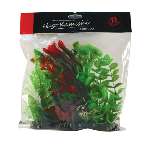 Hugo Kamishi Artificial Red / Green Plant Mix - Pack Of 5 3 Hugo Kamishi Artificial Red / Green Plant Mix - Pack Of 5
