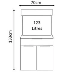 Aqua One Oak Style Urban 110 Aquarium & Cabinet 7 Aqua One Oak Style Urban 110 Aquarium & Cabinet -Hozelocks Aquas Store oakstyle 110 dimensions 16133.1613304541