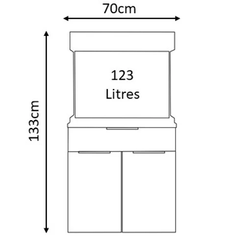 Aqua One Oak Style Urban 110 Aquarium & Cabinet 5 Aqua One Oak Style Urban 110 Aquarium & Cabinet - Image 3