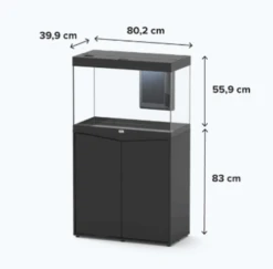 Aquatlantis Splendid 80 Black With Cabinet 11 Aquatlantis Splendid 80 Black With Cabinet -Hozelocks Aquas Store spendid 80 dimensions 20960.1638702347